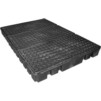 Palette de confinement des d&eacute;versements &agrave; profil bas Black Diamond, Capacit&eacute; de d&eacute;versement 76.5 gal. US, 72" x 49" x 6,5" Rock Safety Industrial Ltd