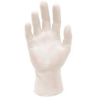 Gants d'examen m&eacute;dical synth&eacute;tiques extensibles, Grand, Vinyle, 5 mils, Sans poudre, Blanc, Classe 2 Rock Safety Industrial Ltd