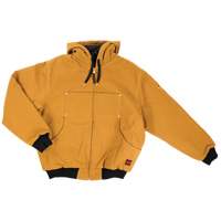 Blouson d'aviateur en toile lourde avec capuchon, Hommes, Petit, Brun Rock Safety Industrial Ltd