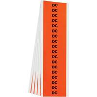 &eacute;tiquette de tension pour conduit  DC , 1/2" x 2-1/4", &eacute;toffe/Vinyle, Anglais Rock Safety Industrial Ltd