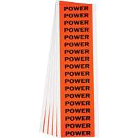 &eacute;tiquette de tension pour conduit  Power , 1/2" x 2-1/4", &eacute;toffe/Vinyle, Anglais Rock Safety Industrial Ltd