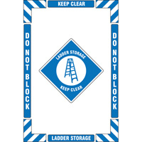 "Ladder Storage" Floor Marking Kit, Adhesive, English with Pictogram Rock Safety Industrial Ltd