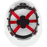 Casque de s&eacute;curit&eacute; &agrave; bordure avant, R&eacute;pond aux normes CSA type 1, Suspension Rochet, Ventil&eacute; Rock Safety Industrial Ltd