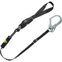 V-Series Utility Energy Absorbing Lanyard, 6', Rebar Hook Center, Snap Hook Leg Ends, Nylon Rock Safety Industrial Ltd
