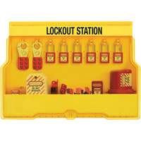 Premier Electrical Lockout Station, Thermoplastic Padlocks, 16 Padlock Capacity, Padlocks Included Rock Safety Industrial Ltd