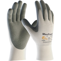 ATG MaxiFoam&reg; Premium Seamless Knit Gloves, Large, Nitrile Coating, 15 Gauge, Nylon Shell Rock Safety Industrial Ltd