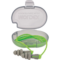Bouchons d'oreilles r&eacute;utilisables Alphas, Avec cordon, Vrac - &eacute;tui en plastique, 27 dB NRR, Taille unique Rock Safety Industrial Ltd