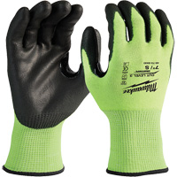 Gants haute visibilit&eacute; r&eacute;sistant aux coupures, Taille Petit, Calibre 15, Rev&ecirc;tement Nitrile/Polyur&eacute;thane, Enveloppe en Poly&eacute;thyl&egrave;ne, ANSI/ISEA 105 niveau 3 Rock Safety Industrial Ltd