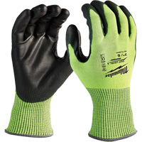 Gants haute visibilit&eacute; r&eacute;sistant aux coupures, Taille Petit, Calibre 13, Rev&ecirc;tement Nitrile/Polyur&eacute;thane, Enveloppe en Poly&eacute;thyl&egrave;ne, ANSI/ISEA 105 niveau 4 Rock Safety Industrial Ltd