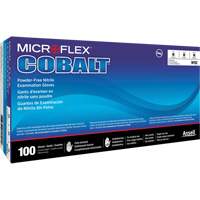 Gants d'examen d'usage multiple Microflex Cobalt N19, T-petit, Nitrile, 3,9 mils, Sans poudre, Bleu, Classe 2 Rock Safety Industrial Ltd