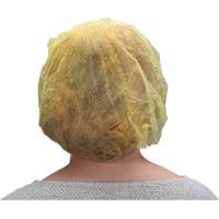Bonnets bouffants, Polypropyl&egrave;ne, 21", Jaune Rock Safety Industrial Ltd
