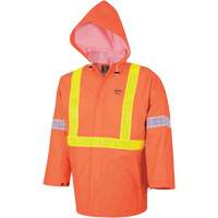 R85 Ensemble imperm&eacute;able de s&eacute;curit&eacute; 3 pi&egrave;ces ignifuge Element FR, PVC, Petit, Orange haute visibilit&eacute; Rock Safety Industrial Ltd
