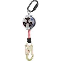 Dynamic Small Snap Hook Self-Retracting Lifeline, 6', Polyester, Swivel Rock Safety Industrial Ltd
