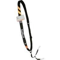 Longe &eacute;lingue &agrave; scanneur de code barres coussin&eacute;e Squids 3137 pour ordinateurs portables, Longueur fixe, Boucle Rock Safety Industrial Ltd