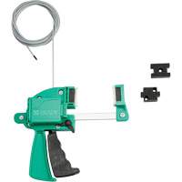 Green Clamping Cable Lockout, 8' Length Rock Safety Industrial Ltd
