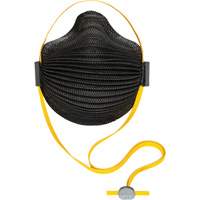 AirWave M Series Black Disposable Masks with SmartStrap&reg; & Full Foam Flange, N95, NIOSH Certified, Medium/Large Rock Safety Industrial Ltd