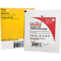 Recharge de gaze SmartCompliance, Tampon, 3" lo x 3" la, St&eacute;rile, Dispositif m&eacute;dical Classe 1 Rock Safety Industrial Ltd