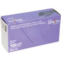 Medical Grade Disposable Gloves, Medium, Nitrile, 6-mil, Powder-Free, Black, Class 2 Rock Safety Industrial Ltd