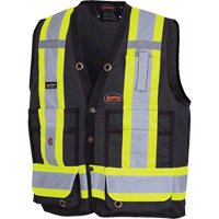 6692BK Veste de s&eacute;curit&eacute; pour arpenteur, Noir, Moyen, Polyester Rock Safety Industrial Ltd