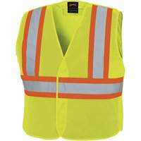 598P Tear-Away Mesh Safety Vest, High Visibility Lime-Yellow, Medium/Small, Polyester Rock Safety Industrial Ltd