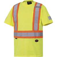 6980 T-shirt de s&eacute;curit&eacute;, Coton, Petit, Jaune lime haute visibilit&eacute; Rock Safety Industrial Ltd