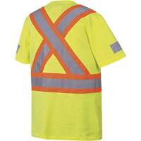 6980 T-shirt de s&eacute;curit&eacute;, Coton, Petit, Jaune lime haute visibilit&eacute; Rock Safety Industrial Ltd