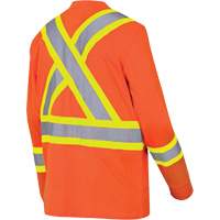 6981 Chandail de s&eacute;curit&eacute; &agrave; manches longues, Coton, Petit, Orange haute visibilit&eacute; Rock Safety Industrial Ltd