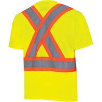 6991 Bird's-Eye Safety Shirt, Polyester, 3X-Large, High Visibility Lime-Yellow Rock Safety Industrial Ltd