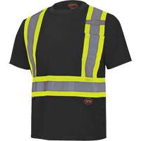 6992 Chandail de s&eacute;curit&eacute; en il-de-perdrix, Polyester, T-petit, Noir Rock Safety Industrial Ltd