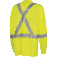6905A Ultra-Cool Ultra-Breathable Long-Sleeved Safety Shirt, X-Small, High Visibility Lime-Yellow Rock Safety Industrial Ltd