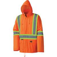 5598 Combinaison de pluie imperm&eacute;able et l&eacute;g&egrave;re, Polyester/PVC, Petit, Orange haute visibilit&eacute; Rock Safety Industrial Ltd