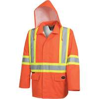 5626 The Rock 300D Waterproof Safety Jacket, Polyester, High Visibility Orange, Small Rock Safety Industrial Ltd