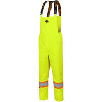 5054 The Rock 300D Insulated Bib Pants, Polyester, Small, High Visibility Lime-Yellow Rock Safety Industrial Ltd