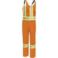 6617T Overalls, Polyester, 40, High Visibility Orange Rock Safety Industrial Ltd