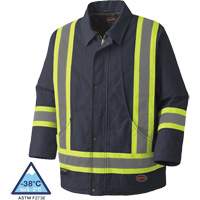 5535A Manteau en toile de coton matelass&eacute;e, Bleu marin, Petit Rock Safety Industrial Ltd