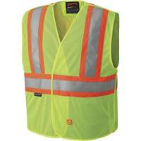6916A Flame Resistant Safety Vest, High Visibility Lime-Yellow, Medium/Small, Polyester Rock Safety Industrial Ltd