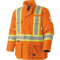 5533 Manteau de s&eacute;curit&eacute; ignifuge, Petit, Orange haute visibilit&eacute;, 58 cal/cm² Rock Safety Industrial Ltd