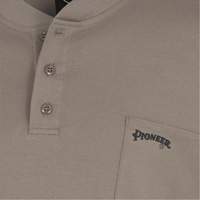 331 Chandail Henley en tricot interlock ignifuge, Petit, Beige Rock Safety Industrial Ltd