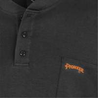 332 Chandail Henley en tricot interlock ignifuge, Petit, Noir Rock Safety Industrial Ltd