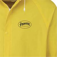 577J Rain Jacket, Polyester/PVC, Small, Yellow Rock Safety Industrial Ltd
