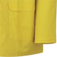 577J Rain Jacket, Polyester/PVC, Small, Yellow Rock Safety Industrial Ltd