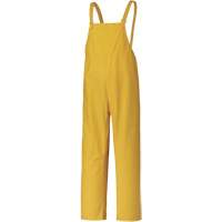 577P Storm Master&reg; Bib Pants, Small, Polyester/PVC, Yellow Rock Safety Industrial Ltd