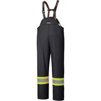 5895BK Flame-Resistant Waterproof Stretch Bib Pants, X-Small, Black Rock Safety Industrial Ltd