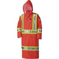 5896 Flame Resistant Waterproof Long Coat, Small, High Visibility Orange Rock Safety Industrial Ltd