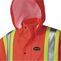 5896 Flame Resistant Waterproof Long Coat, Small, High Visibility Orange Rock Safety Industrial Ltd