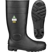 1022 Bottes de s&eacute;curit&eacute;, PVC, Embout Acier, Pointure 10, Semelle R&eacute;sistant aux perforations Rock Safety Industrial Ltd