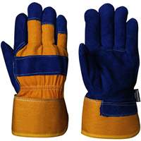 630 Gants d'appareilleur isol&eacute;s bleus, Taille unique, Paume en Cuir de vache refendu, Doublure en Boa Rock Safety Industrial Ltd