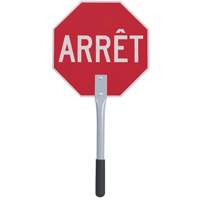 Panneau darr&ecirc;t/ralentissement de circulation – français Rock Safety Industrial Ltd