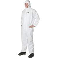 2055 Disposable Coveralls, Small, White, Microporous Rock Safety Industrial Ltd