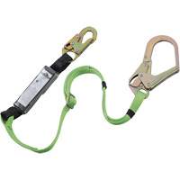 SA-5402-6A Shock Absorbing Lanyard, 6', Rebar Hook Center, Snap Hook Leg Ends, Polyester Rock Safety Industrial Ltd